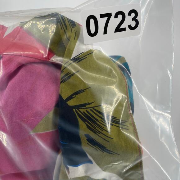 Silk Land Top Women’s Medium Vintage 100% Silk Floral Cropped Retro - Picture 8 of 8